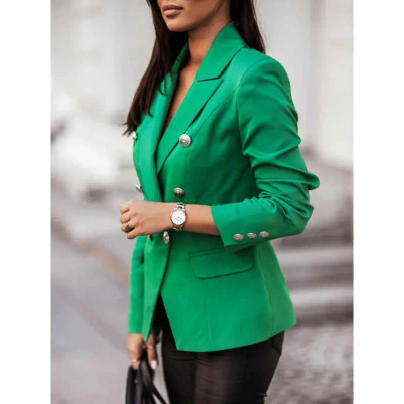 Women's Blazer with Button Details
