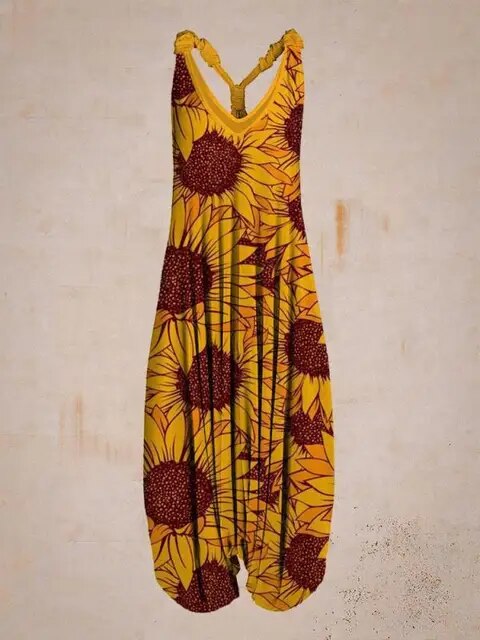 Women's Stylish Boho Sleeveless Jumpsuit | Ideal for summer