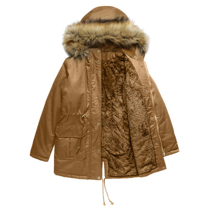 Winter Jacket With Fleece And Vegan Fur Capuchon Casual Parka For Women | Ideal for Winter