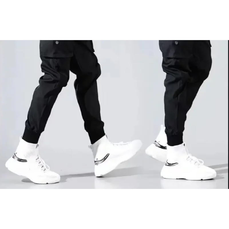 Men's Stylish Jogging Pants with Side Pockets and Elastic Cuffs | Perfect for Casual Days