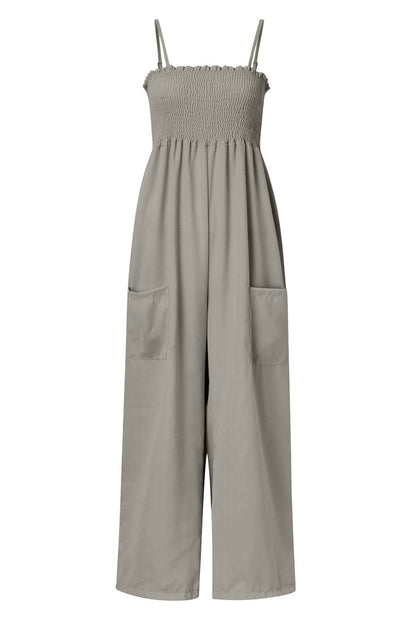 Women's Casual Sleeveless Summer Jumpsuit with Pockets | Ideal for Summer