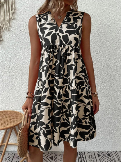 Women's Elegant Lightweight Summer Dress with Floral Design