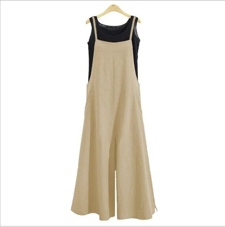 Women's Casual Sleeveless Jumpsuit with Pockets | Ideal for Summer