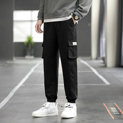 Men's Black Loose Fit Cargo Pants with Baggy Style | Perfect for Casual Days