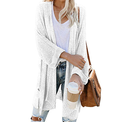 Women's Casual Open Front Knitwear Cardigan with Pocket | Ideal for Winter