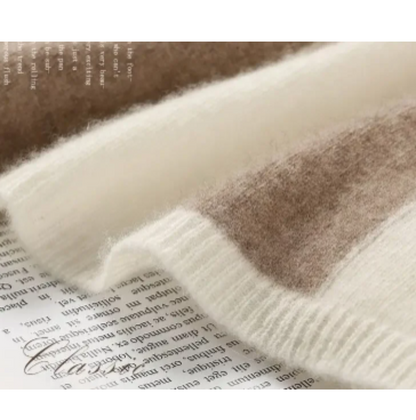 Women's Elegant Slim Fit Checked Knitted Turtleneck Jumper | Ideal for Winter