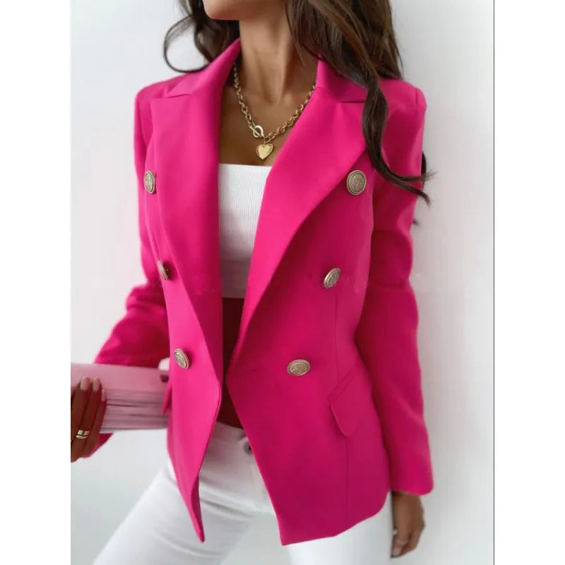 Women's Blazer with Button Details