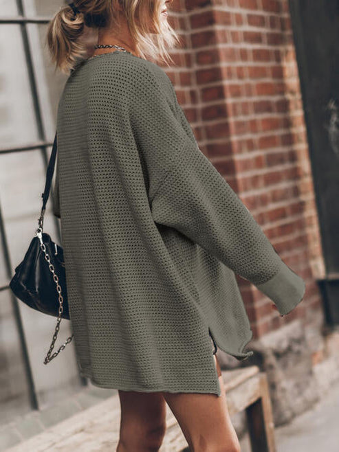 Women's Stylish and Practical Dot Texture Cashmere Jumper | Ideal for Winter
