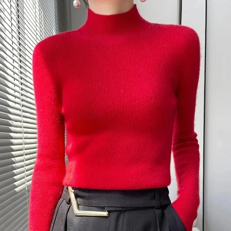 Thick Slim Fit Woolen Turtleneck Jumper for Women | Ideal for Winter