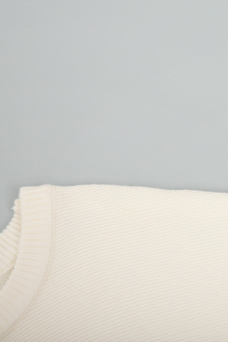 Women's Fashionable Plain White Cashmere Jumper | Ideal for winter