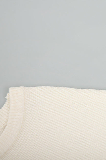 Women's Fashionable Plain White Cashmere Jumper | Ideal for winter