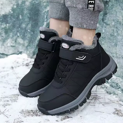 Men's Casual Double Closure Fur Line Winter Boots | Ideal for Winter