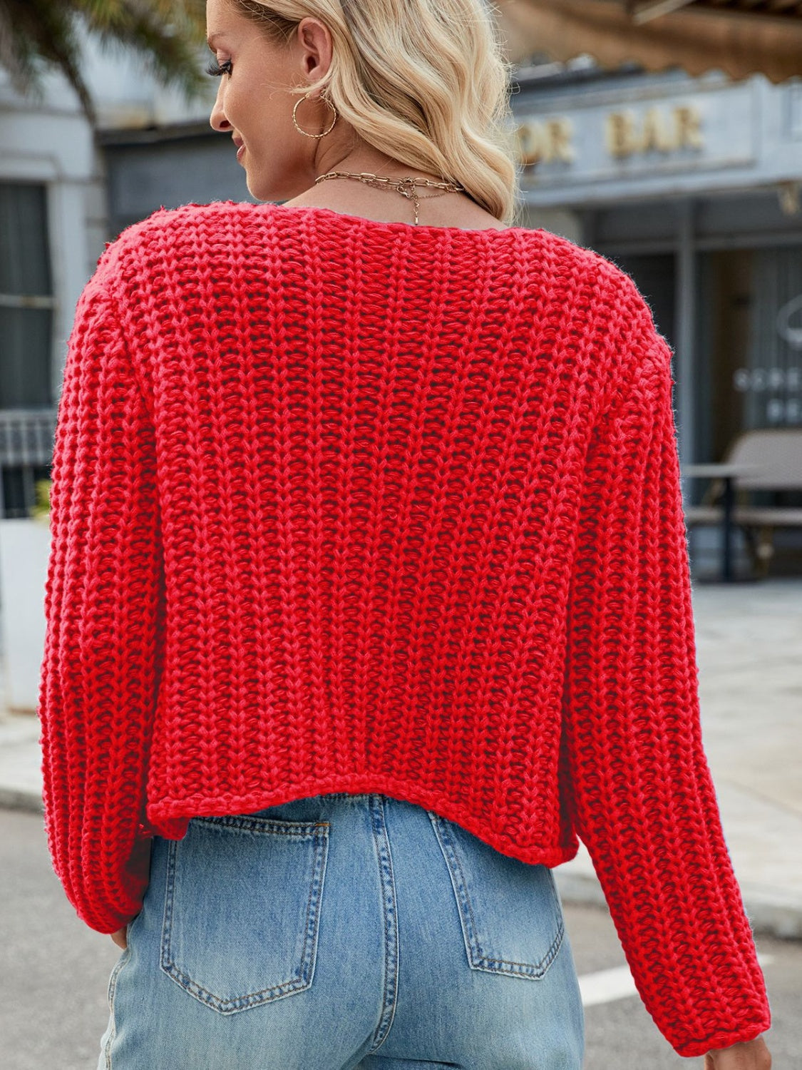 Women's Cozy Knitted Cardigan with Pockets and Buttons | Ideal for Winter