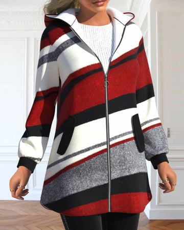 Astrid - Hooded Jacket - Chic - High quality Modern Style - Ideal for Winter