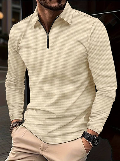 Variant image for Men's Casual Soft Waffle Shirt with Long Sleeves-25