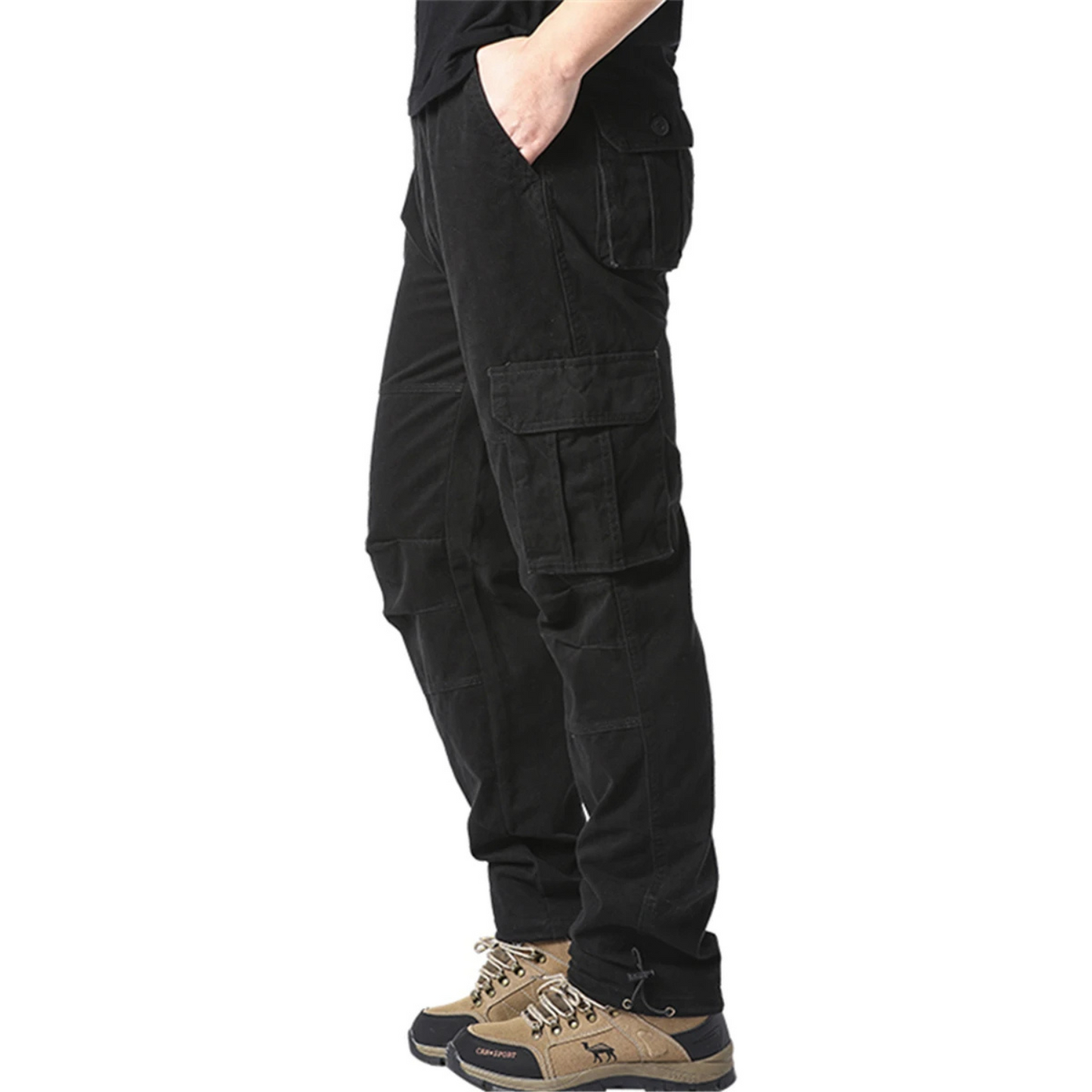 Men's Plus Size Tactical Cargo Pants with Stretch Waist | Perfect for Outdoor Activities