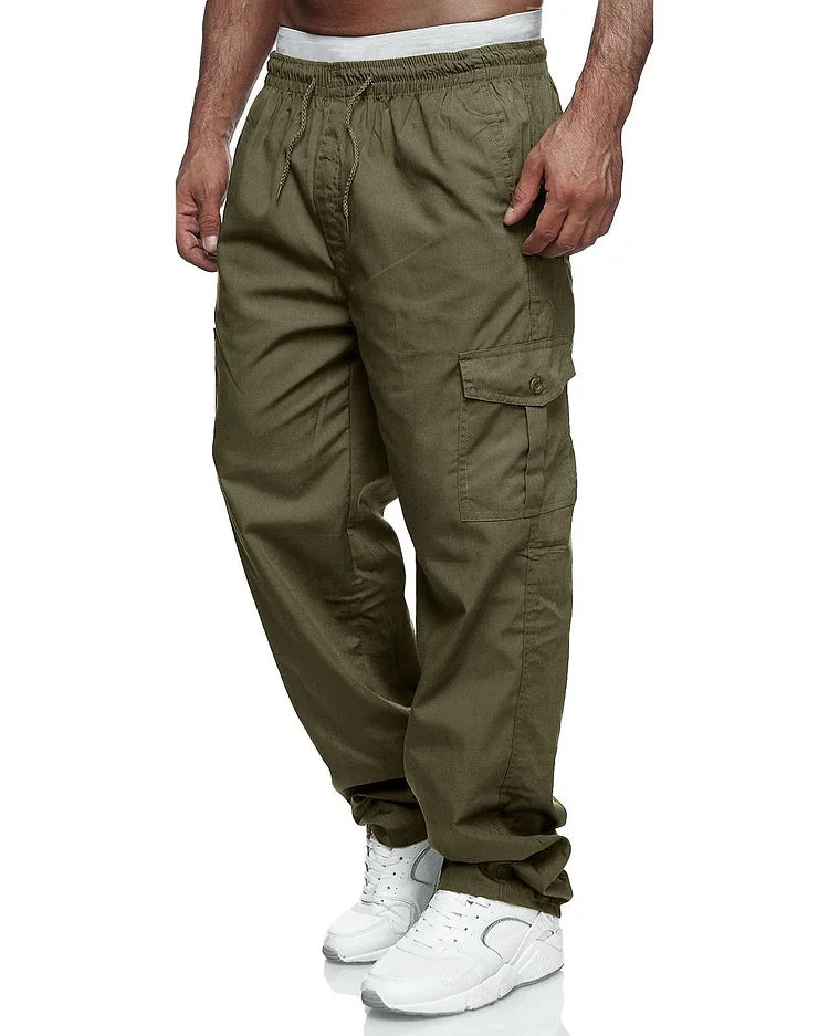 Men's Loose Fit Cargo Pants with Multiple Pockets | Perfect for Casual Days