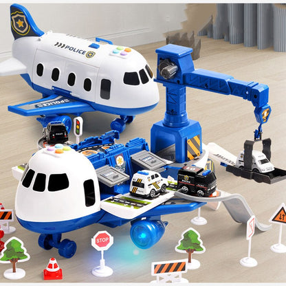 Airplane Playset – Large Aircraft with Six Mini Construction Vehicles 6