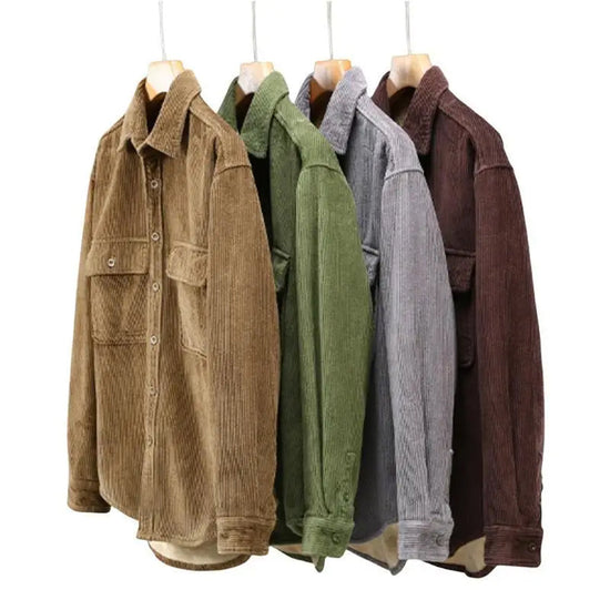 Gabriel - Fleece Jacket - Classic - Corduroy - Ideal for Winter