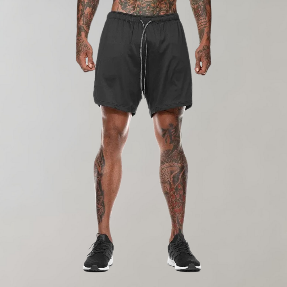 Amir - 2-in-1 Fitness Shorts - Sporty - High-Performance Fabric - Ideal for Summer