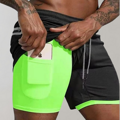 Amir - 2-in-1 Fitness Shorts - Sporty - High-Performance Fabric - Ideal for Summer