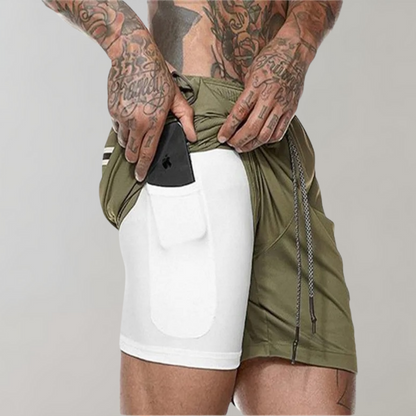 Amir - 2-in-1 Fitness Shorts - Sporty - High-Performance Fabric - Ideal for Summer