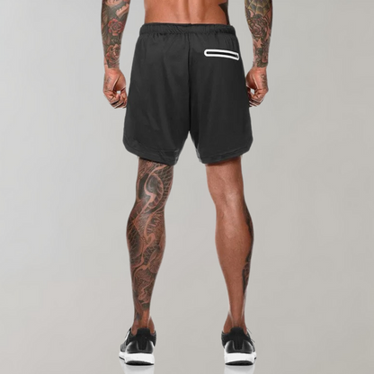 Amir - 2-in-1 Fitness Shorts - Sporty - High-Performance Fabric - Ideal for Summer