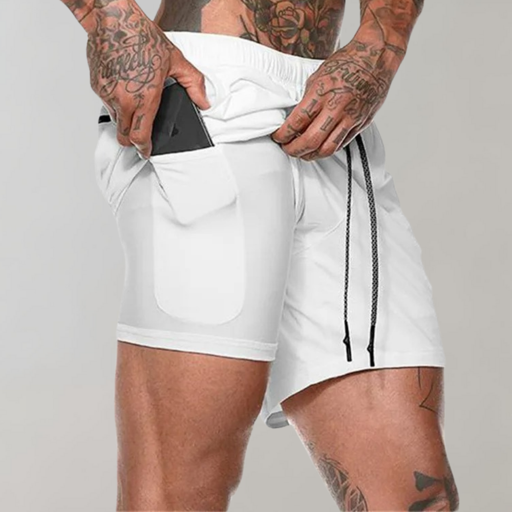 Amir - 2-in-1 Fitness Shorts - Sporty - High-Performance Fabric - Ideal for Summer