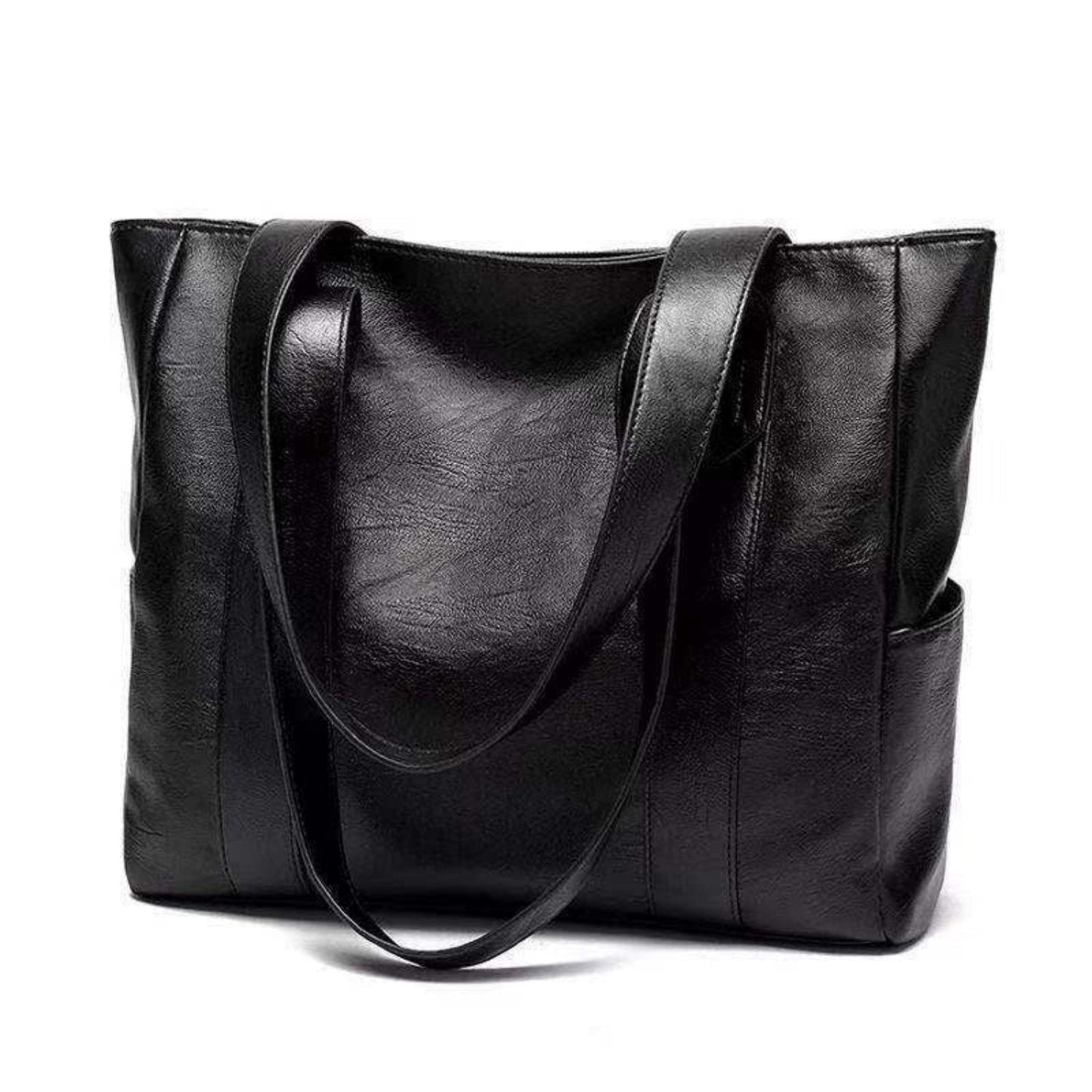 Women's Vintage Vegan Leather Shoulder Bag - Perfect for All Seasons