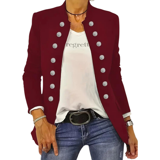 Women's Modern Casual Blazer with Buttons and Pockets | Perfect for Casual Days