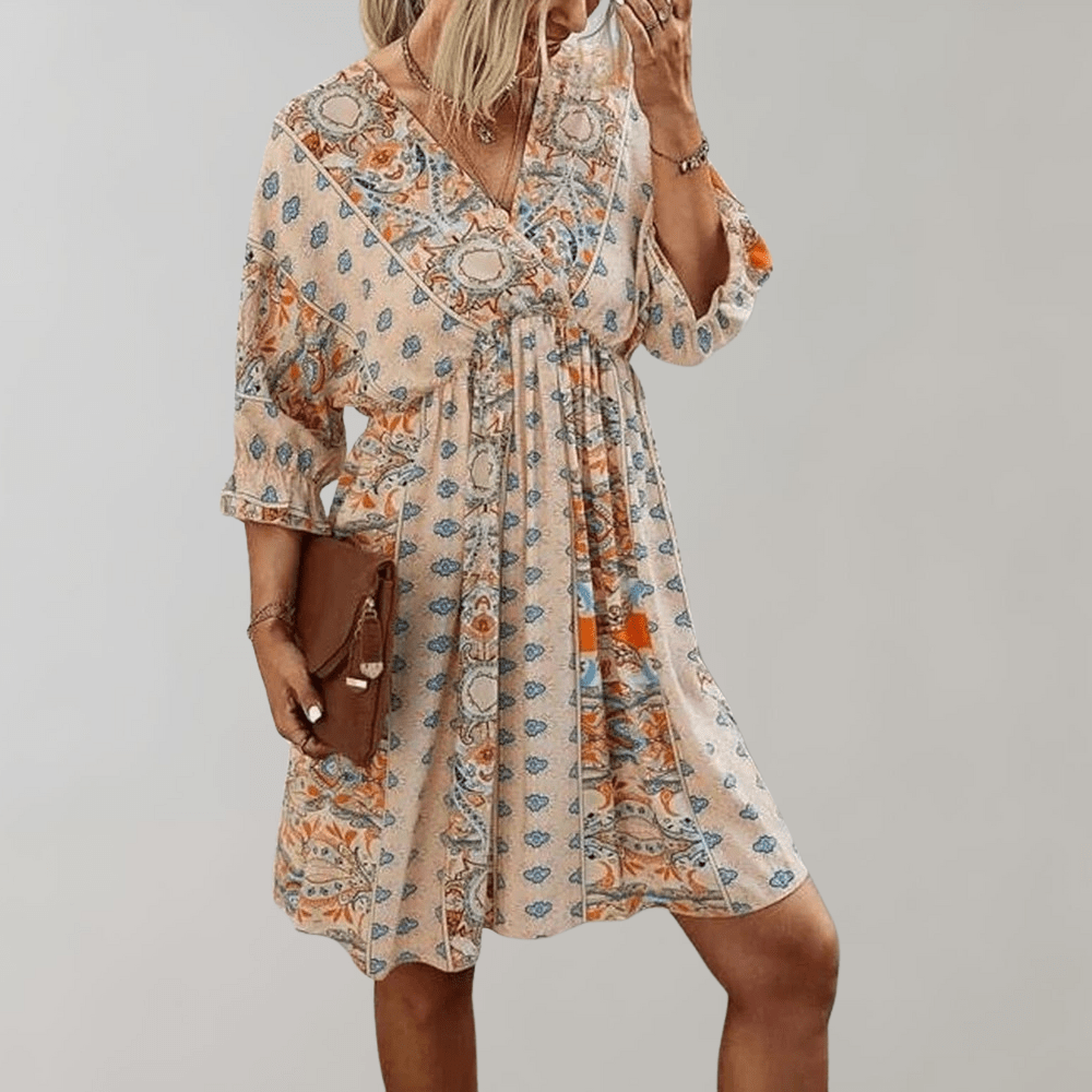 Katelyn - Mini Dress - Boho - Modern Style - For Everyday Wear