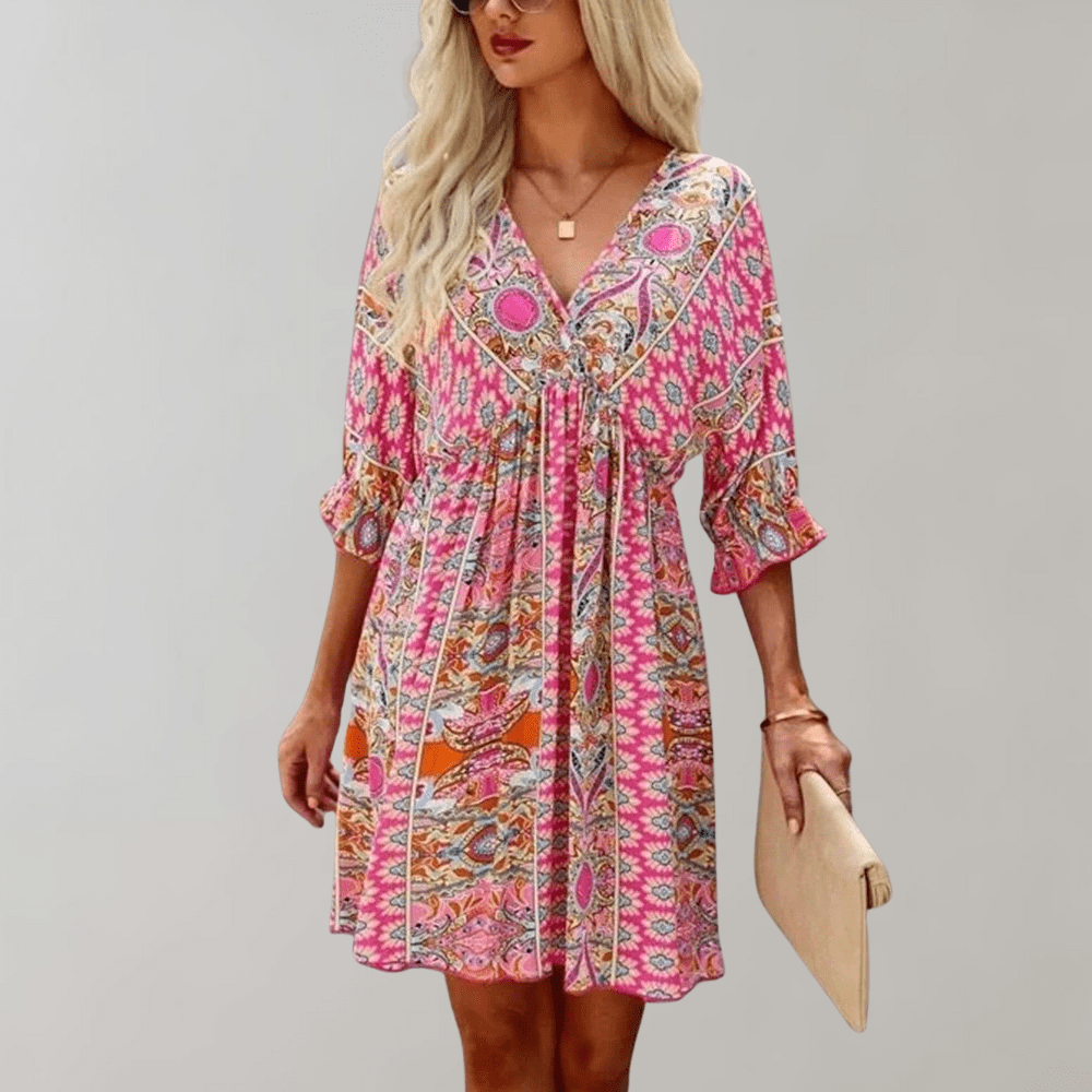 Katelyn - Mini Dress - Boho - Modern Style - For Everyday Wear