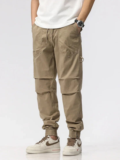 Men's Modern Slim-Fit Cargo Pants with Adjustable Drawstring | Perfect for Casual Days