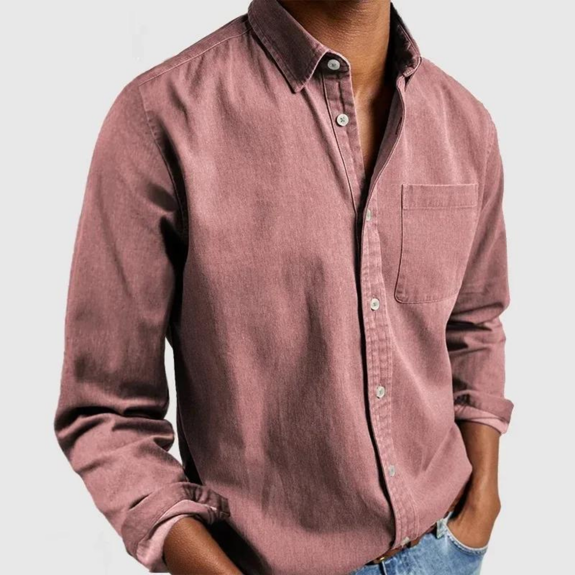Variant image for Men's Casual Comfortable Shirt with Notched Collar-39