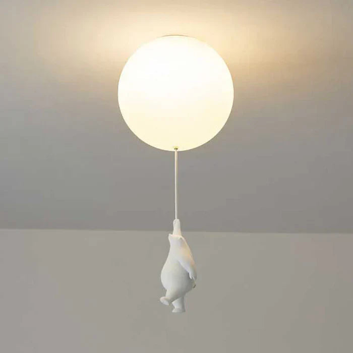 Ceiling Light Fixture – LED Bear and Balloon Design 0