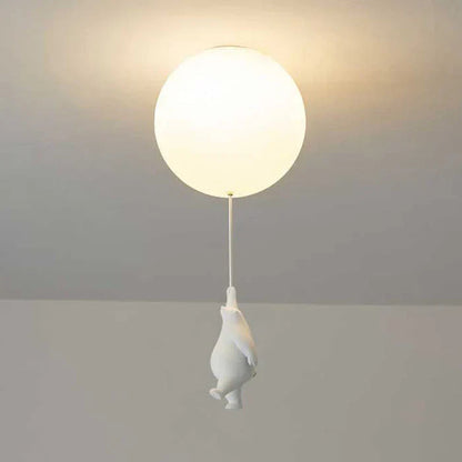 Ceiling Light Fixture – LED Bear and Balloon Design 0