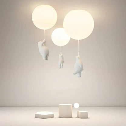 Ceiling Light Fixture – LED Bear and Balloon Design 2