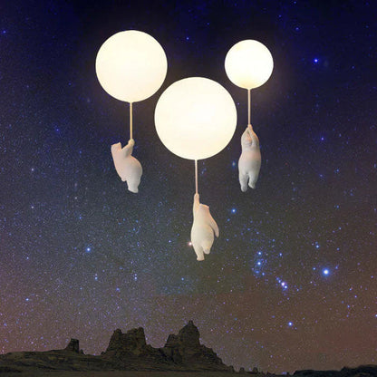 Ceiling Light Fixture – LED Bear and Balloon Design 3