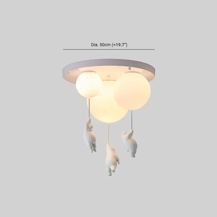 Ceiling Light Fixture – LED Bear and Balloon Design 8