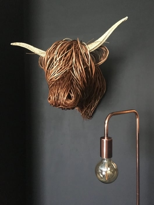 Cow Wall Sculpture Art – Rustic Decorative Sculpture for Home 0