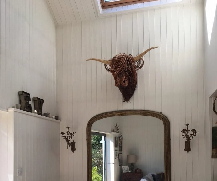 Cow Wall Sculpture Art – Rustic Decorative Sculpture for Home 3