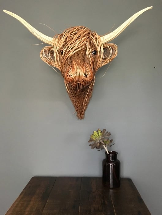 Cow Wall Sculpture Art – Rustic Decorative Sculpture for Home 5