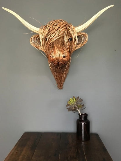 Cow Wall Sculpture Art – Rustic Decorative Sculpture for Home 5