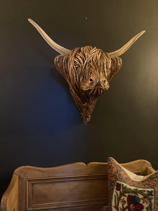 Cow Wall Sculpture Art – Rustic Decorative Sculpture for Home 6