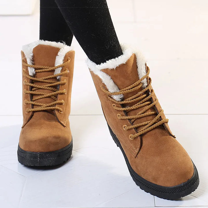 Casual Winter Ankle Boots with Wool for Women | Ideal for Winter