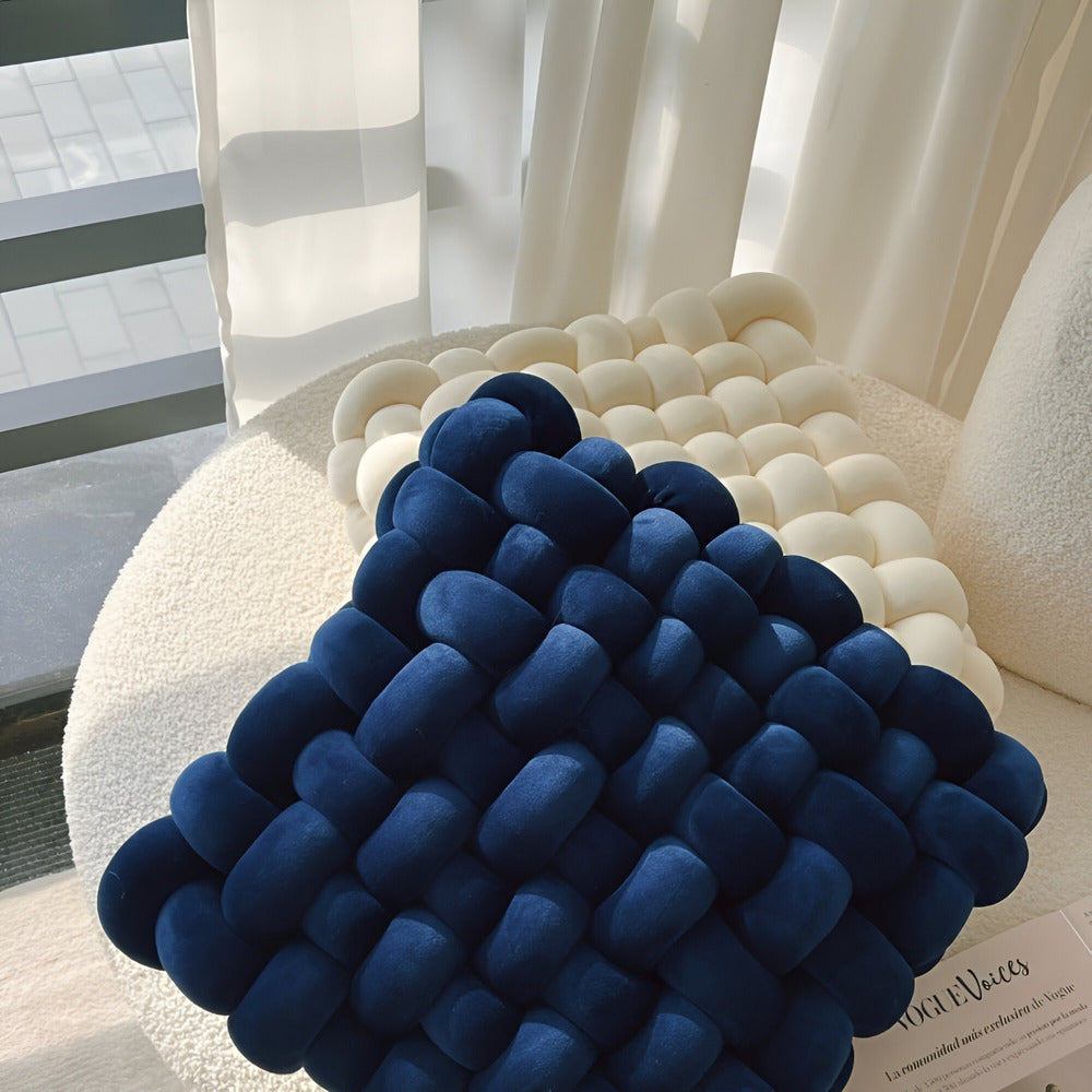 Decorative Throw Pillow with Knot Design for Couch 1