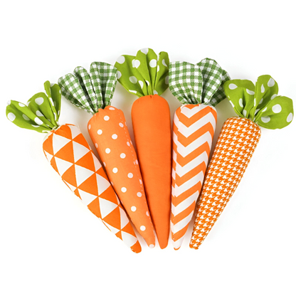 Easter Decoration Set of Soft Carrot Toys for Interactive Play 0