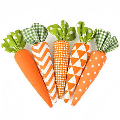 Easter Decoration Set of Soft Carrot Toys for Interactive Play 1