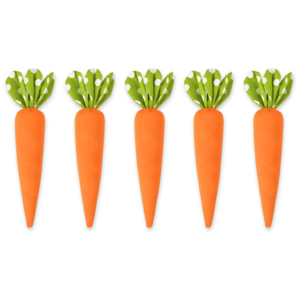 Easter Decoration Set of Soft Carrot Toys for Interactive Play 12
