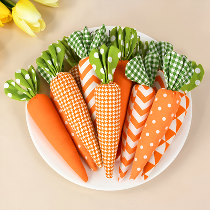 Easter Decoration Set of Soft Carrot Toys for Interactive Play 2
